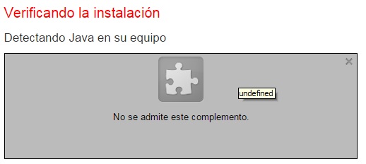 chrome java no se admite este complemento